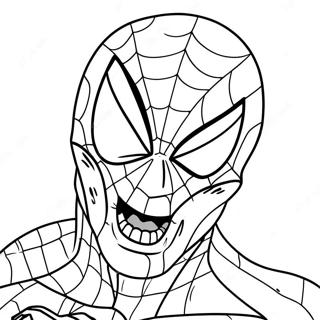 Zombie Spiderman Ausmalbilder