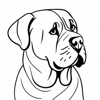 Englischer Mastiff Ausmalbilder