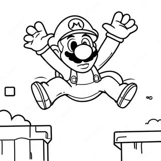 Luigi Springt In Der Super Mario 3d World Ausmalbild 7615-6189