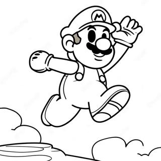 Luigi Springt In Der Super Mario 3d World Ausmalbild 7615-6192