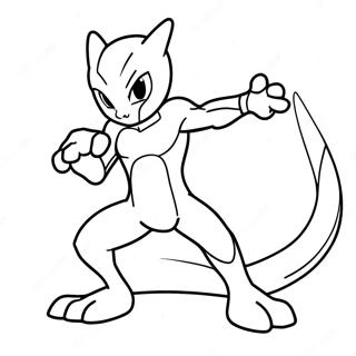 Mewtwo Im Kampfpose Ausmalbild 772-618