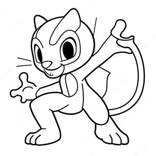 Mewtwo Im Kampfpose Ausmalbild 772-620