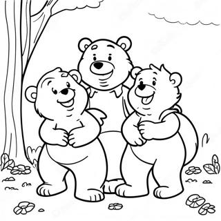 Berenstain Baren Familienabenteuer Ausmalbild 7735-6286