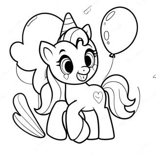 Gluckliche Pinkie Pie Mit Ballons Ausmalbild 7755-6301