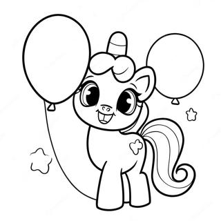 Gluckliche Pinkie Pie Mit Ballons Ausmalbild 7755-6302