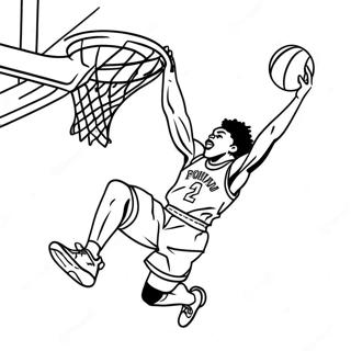 Ja Morant Dunk Ausmalbild 7815-6352