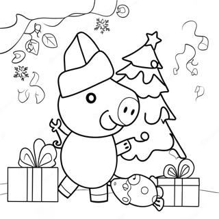 Peppa Wutz Weihnachten Ausmalbild 7834-6362