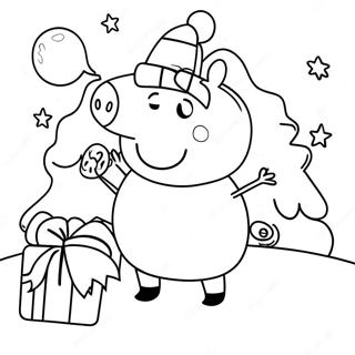 Peppa Wutz Weihnachten Ausmalbild 7834-6363