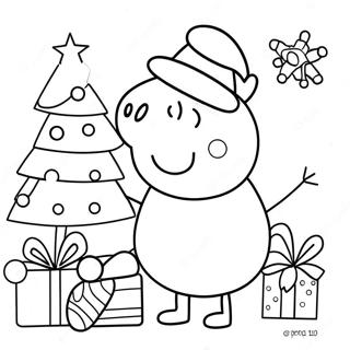 Peppa Wutz Weihnachten Ausmalbild 7834-6364