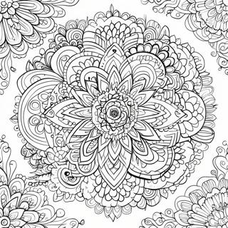 Komplexe Mandala Muster Ausmalbild 7895-6413