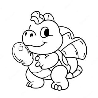 Niedlicher Koopa Mit Einer Schale Ausmalbild 7905-6421