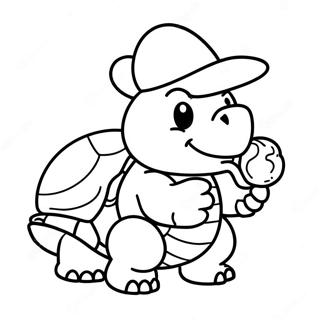 Niedlicher Koopa Mit Einer Schale Ausmalbild 7905-6424