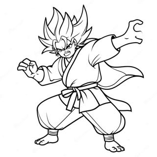 Rengoku In Kampfpose Ausmalbild 8025-6518