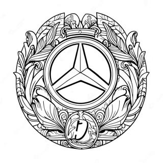 Mercedes Logo Ausmalbild 8094-6571