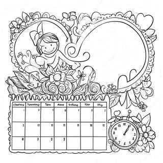 Kalender Ausmalbild 8235-6675