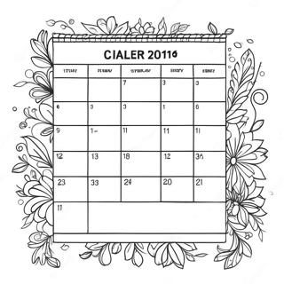 Kalender Ausmalbild 8235-6676