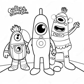 Yo Gabba Gabba Ausmalbild 8355-6776