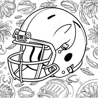 Bunter Nfl Team Helm Ausmalbild 8416-6900