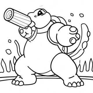 Blastoise Mit Wasserkanonen Ausmalbild 8426-6905