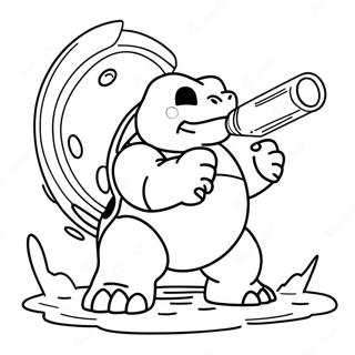 Blastoise Mit Wasserkanonen Ausmalbild 8426-6908