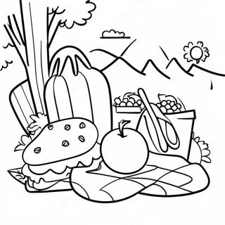 Picknick Ausmalbild 8445-6917