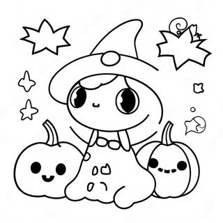 Halloween Kawaii Ausmalbilder