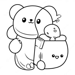 Rilakkuma Cinnamoroll Ausmalbilder