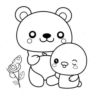 Niedliches Rilakkuma Und Cinnamoroll Freunde Ausmalbild 8546-7002