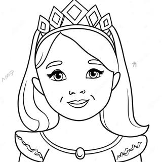 Liebenswerte Prinzessin Ausmalbild 8596-7043