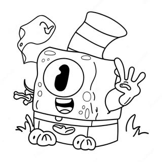 Halloween Spongebob Ausmalbild 8625-7064