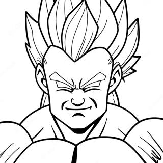 Super Saiyan Gogeta Im Kampf Ausmalbild 8767-7172