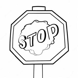 Stoppschild Ausmalbild 8776-7176