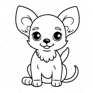 Niedliches Chihuahua Welpen Ausmalbild 8817-7209