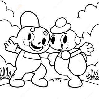 Cuphead Und Mugman Abenteuer Ausmalbild 892-716