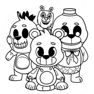 Five Nights At Freddys Albtraum Charaktere Ausmalbild 8936-7303