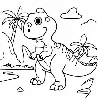 Dinosaurier Abenteuer Ausmalbild 8966-7326