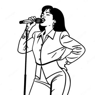 Selena Quintanilla Auf Der Buhne Ausmalbild 9007-7361