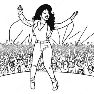 Selena Quintanilla Auf Der Buhne Ausmalbild 9007-7362