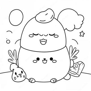 Niedliche Sumikko Gurashi Charaktere Ausmalbild 9017-7369