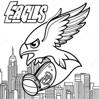 Philadelphia Eagles Logo Ausmalbild 901-717