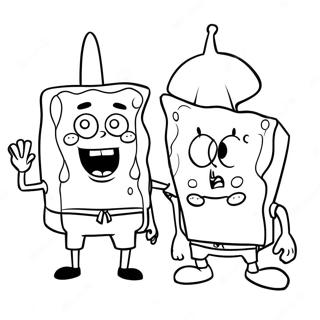 Ausmalbild Von Spongebob Und Patrick 911-726