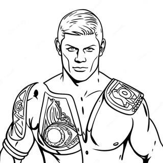 Cody Rhodes Wwe Ausmalbild 9176-7496