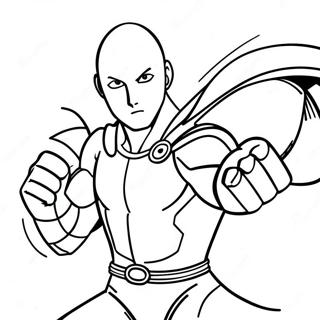 One Punch Man Ausmalbild 9306-7599