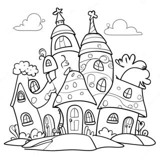 Whoville Häuser Malvorlagen