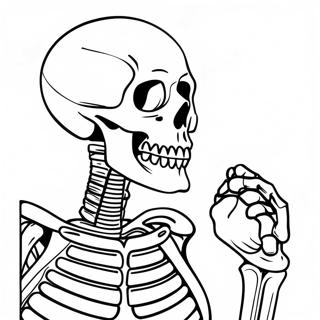 Ausmalbild Des Menschlichen Skeletts 982-785