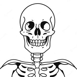 Ausmalbild Des Menschlichen Skeletts 982-788