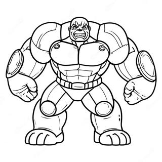 Hulk Buster In Aktion Ausmalbild 9867-8120